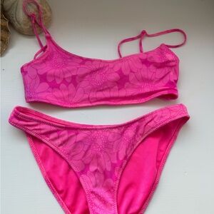 Triangl Pink Floral Bikini Set